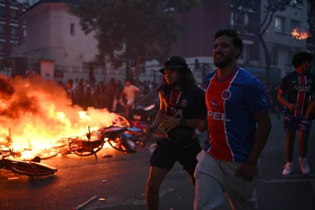 Tensions between PSG fans and the police following PSG’s victory over Arsenal in the Champions League final in Paris on 30 May 2026. - 30 05 2026 - France Ile-de-France (region) Paris -  JulienxMattiax xLexPictorium LePictorium_0335087