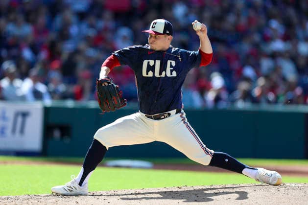 May 30, 2026: Cleveland Guardians pitcher Parker Messick (77) pitches the ball during the third inning of the Major League Baseball game between the Boston Red Sox and Cleveland Guardians at Progressive Field in Cleveland, Ohio. CSM Cleveland United States of America - ZUMAc04_ 20260530_zma_c04_023 Copyright: xBrianxFisherx