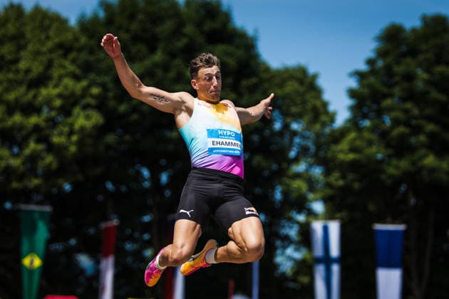 51 Hypomeeting, Goetzis AT , 30 05 2026 GOETZIS, SWITZERLAND MAY 30 Simon EHAMMER of Switzerland competes in the long jump of the mens decathlon at the 51 Hypomeeting, Goetzis AT on May 30, 2026 in Goetzis, Switzerland Copyright: xBEAUTIFULxSPORTS UlfxSchillerx