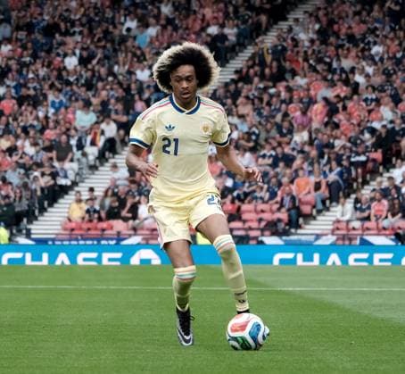 UK: Scotland v Curacao, International Friendly, Länderspiel, Nationalmannschaft at Barclays Hampden, Glasgow, Scotland on 30 May 2026: Pictured: Tahith Chong (Curacao) Glasgow Barclays Hampden Scotland Copyright: xAlexxToddx