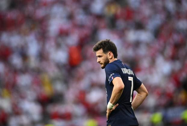 Hungary Soccer Champions League PSG - Arsenal 9177325 30.05.2026 Paris Saint-Germain s Khvicha Kvaratskhelia looks on during the UEFA Champions League final soccer match between Paris Saint-Germain (PSG) and Arsenal at Puskas Arena in Budapest, Hungary. Alexey Filippov Sputnik Budapest Hungary  Copyright: xAlexeyxFilippovx
