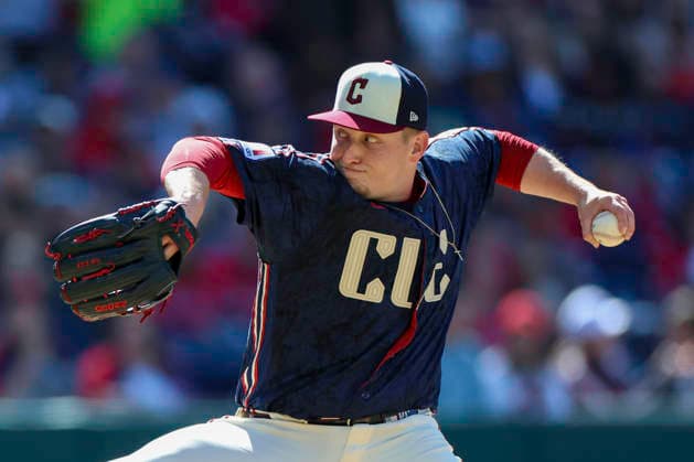 May 30, 2026: Cleveland Guardians pitcher Parker Messick (77) pitches the ball during the fifth inning of the Major League Baseball game between the Boston Red Sox and Cleveland Guardians at Progressive Field in Cleveland, Ohio. CSM Cleveland United States of America - ZUMAc04_ 20260530_zma_c04_045 Copyright: xBrianxFisherx