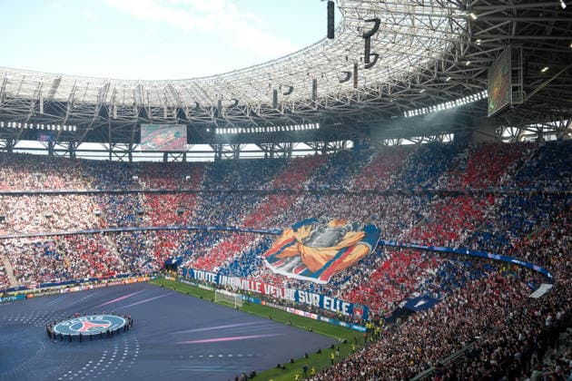 Arsenal gegen PSG 30. Mai 2026, Budapest UEFA-Champions-League-Finale Arsenal gegen Paris Saint Germain Das PSG-Ende der Fans Foto Jacques Feeney Abseits Budapest Ungarn  Copyright: xJacquesxFeeneyx xOffsidexOffside
