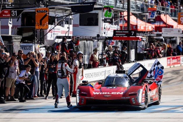 AUTO - IMSA - DETROIT SPORTS CAR CLASSIC 2026 31 AITKEN Jack (gbr), BAMBER Earl (nzl), Cadillac Whelen, Cadillac V-Series.R, action celebrates their win during the Chevrolet Detroit Sports Car Classic, 5th round of the 2026 2026 IMSA SportsCar Championship, on the Streets of Detroit, from May 29 to 31, 2026 in Detroit, Michigan, United States of America - DetroitUnited States Copyright: xJULIENxDELFOSSEx