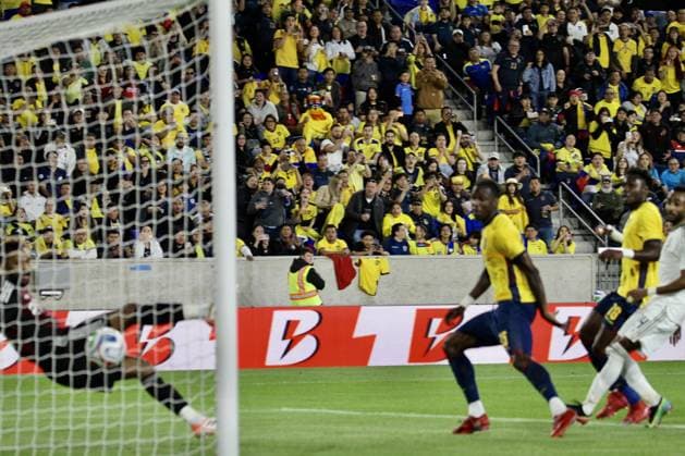 RECORD DATE NOT STATED Ecuador vs Saudi Arabia Friendlies Ahead of FIFA 2026 World Cup. (SPO) Ecuador vs Saudi Arabia Friendlies Ahead of FIFA 2026 World Cup. May 30, 2026, Harrison, New Jersey, USA: Porozo Jackson 25 of Ecuador scored and celebrates with teammates during friendly soccer match between Ecuador and Saudi Arabia ahead of FIFA 2026 World Cup at Sports illustrated stadium in Harrison, New Jersey. Credit: Niyi Fote Thenews2(Foto: Niyi Fote Thenews2 imago images) SPO  Copyright: xNiyixFotex