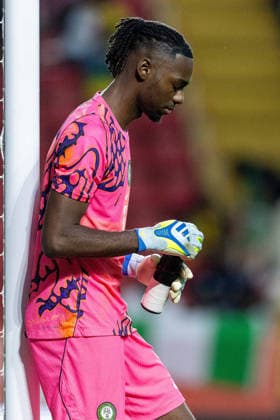 Jamaica v Nigeria, Unity Cup London 2026, Cup Final Nigeria goalkeeper Arthur Okonkwo (16) during the Unity Cup London 2026 match between Jamaica and Nigeria at The Valley, London, UK on 30 May 2026. London The Valley Greater London UK Editorial use only , Copyright: xManjitxNarotrax PSI-24353-0056