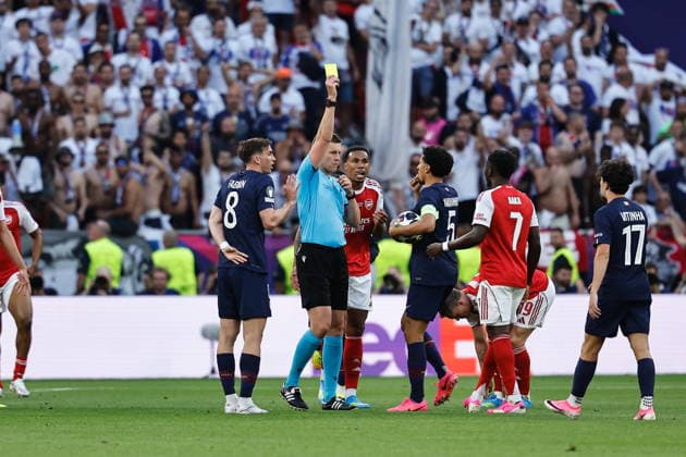 Daniel Siebert (Referee), MAY 30, 2026 - Football Soccer : UEFA Champions League final match between Paris Saint-Germain - Arsenal FC at the Puskas Arena in Budapest, Hungary. Noxthirdxpartyxsales  aflo_332570327