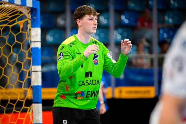 Bietigheim HBL 25 26 SG BBM Bietigheim VfL Potsdam Torhueter Frederik Höler Hoeler Potsdam Bietigheim Bissingen Egetrans Arena Baden Württemberg Germany