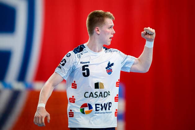 Bietigheim HBL 25 26 SG BBM Bietigheim VfL Potsdam Jan Grüner Gruener Potsdam Jubel Freude Emotion Bietigheim Bissingen Egetrans Arena Baden Württemberg Germany