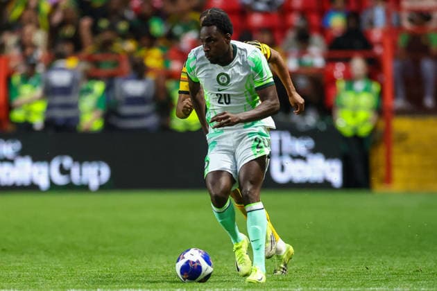Jamaica v Nigeria, Unity Cup London 2026, Cup Final Nigeria forward Philip Otele (20) during the Unity Cup London 2026 Final match between Jamaica and Nigeria at The Valley, London, UK on 30 May 2026. London The Valley Greater London UK Editorial use only , Copyright: xToyinxOshodix PSI-24348-0085