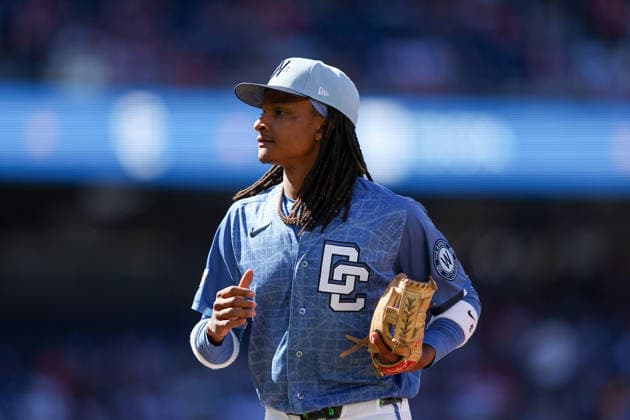 May 30, 2026, Washington D.C, District Of Columbia, United States: Washington, DC; Washington Nationals shortstop CJ Abrams (5) during the Major League Baseball game between the Washington Nationals and the San Diego Padres at Nationals Park on Saturday, May 30, 2026. The Nationals beat the Padres 9-4. Washington D.C United States - ZUMAp258 20260530_znp_p258_075 Copyright: xStevexPrakopex