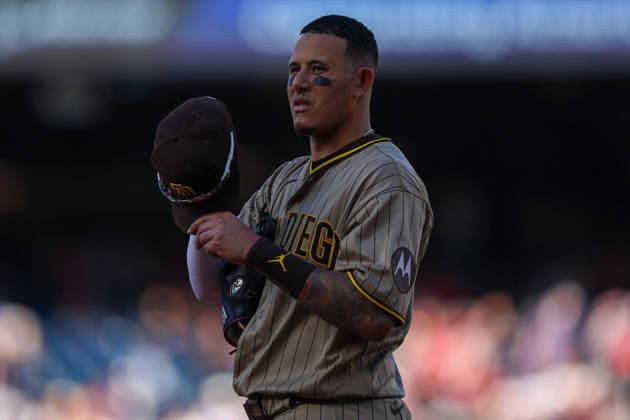 May 30, 2026, Washington D.C, District Of Columbia, United States: Washington, DC; San Diego Padres third baseman Manny MacHado (13) walks onto the field between innings during the Major League Baseball game between the Washington Nationals and the San Diego Padres at Nationals Park on Saturday, May 30, 2026. The Nationals beat the Padres 9-4. Washington D.C United States - ZUMAp258 20260530_znp_p258_032 Copyright: xStevexPrakopex