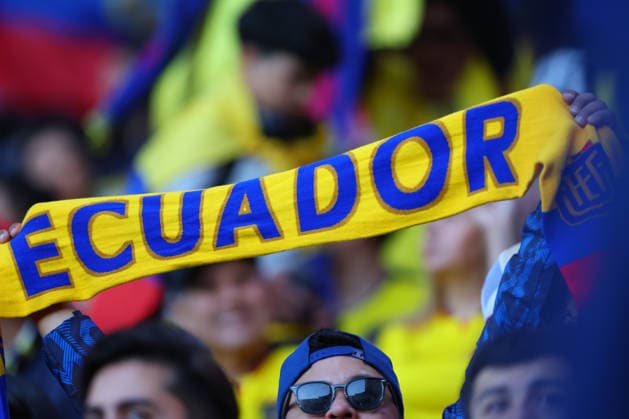 HARRISON, NJ - MAY 30: Ecuador fans prior to the first half of the pre 2026 FIFA World Cup, WM, Weltmeisterschaft, Fussball Friendly game against Saudi Arabia on May 30, 2026 at Sports Illustrated Stadium in Harrison, New Jersey. (Photo by Rich Graessle Icon Sportswire) SOCCER: MAY 30 Ecuador vs Saudi Arabia EDITORIAL USE ONLY Icon26053026251