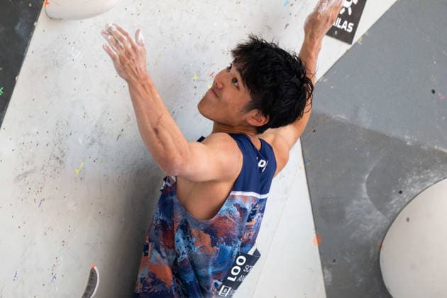 May 30, 2026, Madrid, Madrid, Spain: SORATO ANRAKU of Japan competes during the men s boulder semifinal at the IFSC World Climbing Series in Madrid Madrid Spain - ZUMAd308 20260530_zsp_d308_129 Copyright: xJuanxCarlosxLucasx