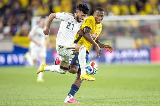 Ecuador and Saudi Arabia in an International Friendly, Länderspiel, Nationalmannschaft match in the United States. Sultan Mandash player of Saudi Arabi during the match between Ecuador and Saudi Arabia in an international friendly at Sports Illustrated Stadium in the city of Harrison, New Jersey, United States, on Saturday, May 30, 2026. HARRISON Sports Illustrated Stadium NJ UNITED STATES Copyright: xWilliamxVolcovx