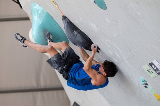 May 30, 2026, Madrid, Madrid, Spain: MEJDI SCHALCK of France competes during the men s boulder semifinal at the IFSC World Climbing Series in Madrid Madrid Spain - ZUMAd308 20260530_zsp_d308_139 Copyright: xJuanxCarlosxLucasx