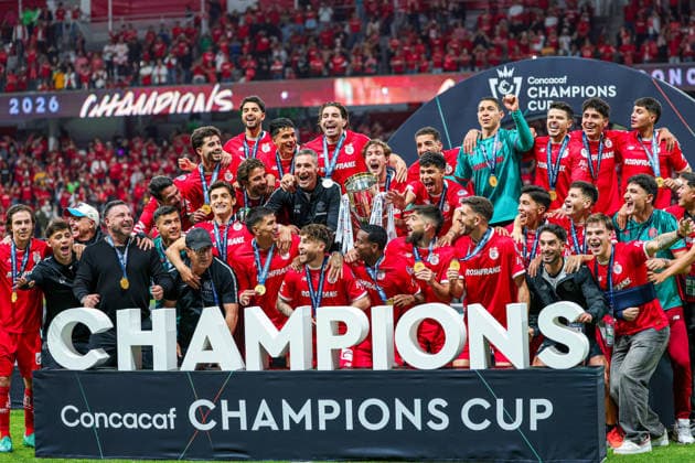 CONCACAF CHAMPIONS CUP 2026 CONCACAF CHAMPIONS CUP 2026 TOLUCA VS TIGRES UANL 30052026 TOLUCA, ESTADO DE MEXICO Action photo of players of Diablos Rojos del Toluca, celebrating with the champions trophy during title game of the CONCACAF Champions Cup 2026 against Tigres UANL, at the Estadio Nemesio Diez of Toluca, Estado de Mexico, Mexico Action photo of Diablos Rojos del Toluca players, celebrating with the champions trophy during title game of the CONCACAF Champions Cup 2026 against Tigres UANL, at the Estadio Nemesio Diez of Toluca, Estado de Mexico, Mexico Photo by IMAGENSHOP AGENCIA FOTOGRAFICA TOLUCA ESTADO DE MEXICO MEXICO Copyright: xx