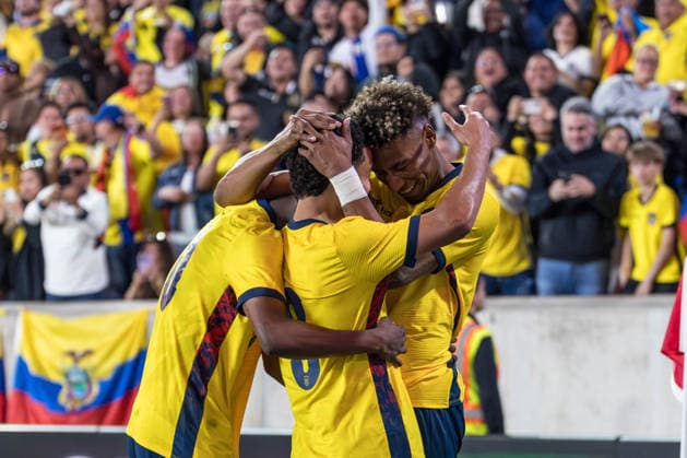FBL - US - FRIENDLY - MATCH - ECUADOR - SAUDI ARABIA Anthony Valencia player of Ecuador celebrate your goal during the match between Ecuador and Saudi Arabia in an International Friendly, Länderspiel, Nationalmannschaft at Sports Illustrated Stadium in the city of Harrison, New Jersey, United States, on Saturday, May 30, 2026. HARRISON nj UNITED OF AMERICA Copyright: xVANESSAxCARVALHOx