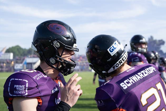 30 05 2026, xhfmx, American Football EFA European Football Alliance, Frankfurt Galaxy Munich Ravens Einlauf Frankfurt Galaxy DFL DFB REGULATIONS PROHIBIT ANY USE OF PHOTOGRAPHS as IMAGE SEQUENCES and or QUASI VIDEO Frankfurt am Main