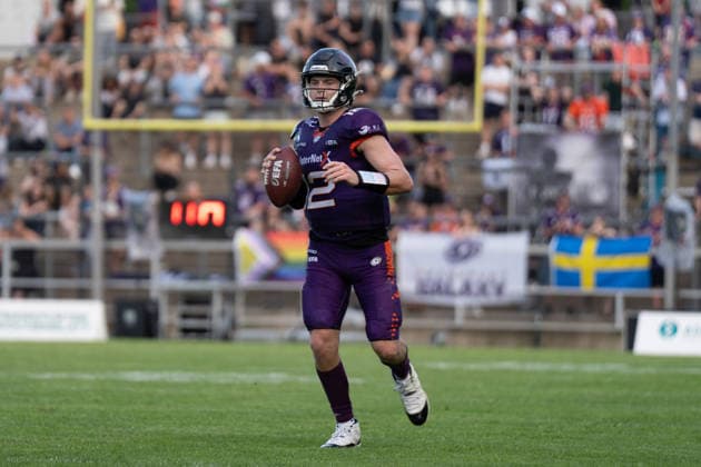 30 05 2026, xhfmx, American Football EFA European Football Alliance, Frankfurt Galaxy Munich Ravens Ethan Garbers Frankfurt Galaxy, 12 DFL DFB REGULATIONS PROHIBIT ANY USE OF PHOTOGRAPHS as IMAGE SEQUENCES and or QUASI VIDEO Frankfurt am Main