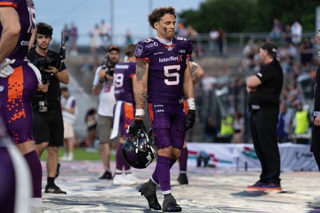 30 05 2026, xhfmx, American Football EFA European Football Alliance, Frankfurt Galaxy Munich Ravens Paul Kavadia Lenhardt Frankfurt Galaxy, 5 DFL DFB REGULATIONS PROHIBIT ANY USE OF PHOTOGRAPHS as IMAGE SEQUENCES and or QUASI VIDEO Frankfurt am Main