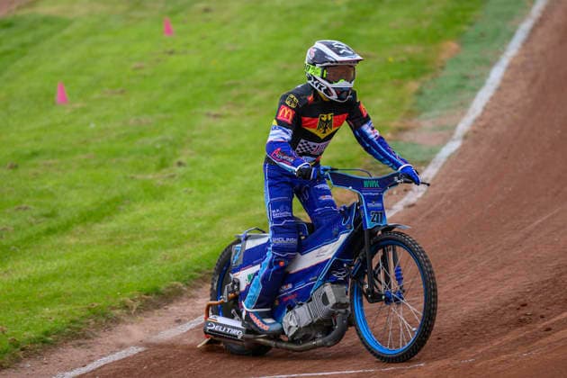 Speedway GP Qualifying Round 3 Mario Hausl of Germany during practice for the Speedway GP Qualifying Round 3 at Allied Ashfield Stadium in Glasgow, United Kingdom, on May 30, 2026. Scunthorpe Lincolnshire United Kingdom  Copyright: xMIxNewsx originalFilename:fletcher-speedway260530_npoAL.jpg