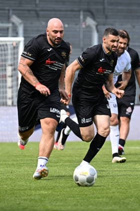 30 05 2026, xsvx, Football Langholz Cup 2026, f l Timo Gebhart Eckerlin Friends Daniel Caligiuri Eckerlin Friends Wiesbaden