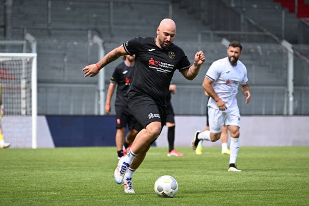 30 05 2026, xsvx, Football Langholz Cup 2026, v l Timo Gebhart Eckerlin Friends Wiesbaden