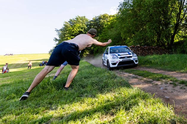 30 05 2026, GER, Motorsport Rallyesport, Maenner Frauen, Saison 2026, 61 RSC Rallye Wartburg RSC Rallye Super Cup powered by Carunion org MC Eisenach KELLER, Yannik DEU KUNZ, Lilly DEU Ford Fiesta ST 150 On Saturday afternoon, the drivers entered the last special stage Flachsgrund powered by Formella Bau GmbH 99817 Eisenach Festplatz Spicke Thüringen Germany