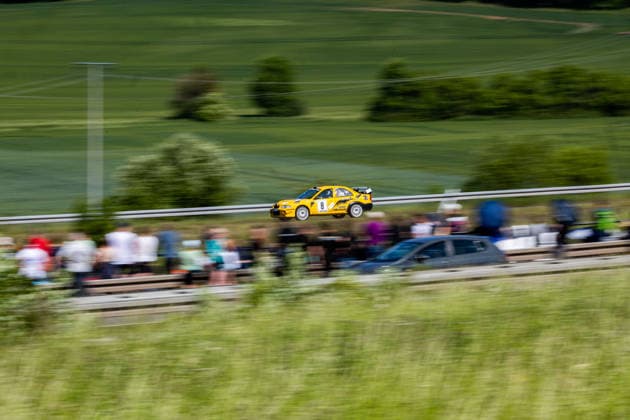 30 05 2026, GER, Motorsport Rallyesport, Maenner Frauen, Saison 2026, 61 RSC Rallye Wartburg RSC Rallye Super Cup powered by Carunion org MC Eisenach MACHT, John DEU TEUFEL, Michael DEU Mitsubishi Lancer EVO VI On Saturday afternoon, the drivers entered the last special stage Flachsgrund powered by Formella Bau GmbH 99817 Eisenach Festplatz Spicke Thüringen Germany