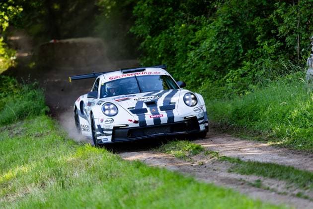 30 05 2026, GER, Motorsport Rallyesport, Maenner Frauen, Saison 2026, 61 RSC Rallye Wartburg RSC Rallye Super Cup powered by Carunion org MC Eisenach Team Motopark ZELTNER, Ruben DEU WINDISCH, Thomas DEU Porsche 992 GT3 Rally GT On Saturday afternoon, the drivers entered the last special stage Flachsgrund powered by Formella Bau GmbH 99817 Eisenach Festplatz Spicke Thüringen Germany