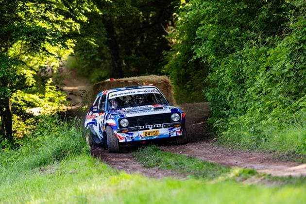 30 05 2026, GER, Motorsport Rallyesport, Maenner Frauen, Saison 2026, 61 RSC Rallye Wartburg RSC Rallye Super Cup powered by Carunion org MC Eisenach Bob Kellen KELLEN, Bob LUX FABER, Laurent LUX Ford Escort Mk2 On Saturday afternoon, the drivers entered the last special stage Flachsgrund powered by Formella Bau GmbH 99817 Eisenach Festplatz Spicke Thüringen Germany