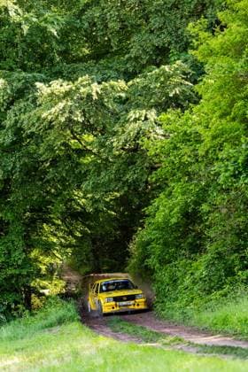 30 05 2026, GER, Motorsport Rallyesport, Maenner Frauen, Saison 2026, 61 RSC Rallye Wartburg RSC Rallye Super Cup powered by Carunion org MC Eisenach RAUSCH, Michael DEU SCHMIDT, Volker DEU Opel Ascona B 16 V On Saturday afternoon, the drivers entered the last special stage Flachsgrund powered by Formella Bau GmbH 99817 Eisenach Festplatz Spicke Thüringen Germany
