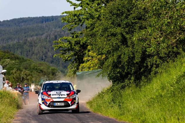 30 05 2026, GER, Motorsport Rallyesport, Maenner Frauen, Saison 2026, 61 RSC Rallye Wartburg RSC Rallye Super Cup powered by Carunion org MC Eisenach MALSCH, Colin DEU BARTOELKE, Paul DEU Ford Fiesta On Saturday afternoon, the drivers entered the last special stage Flachsgrund powered by Formella Bau GmbH 99817 Eisenach Festplatz Spicke Thüringen Germany