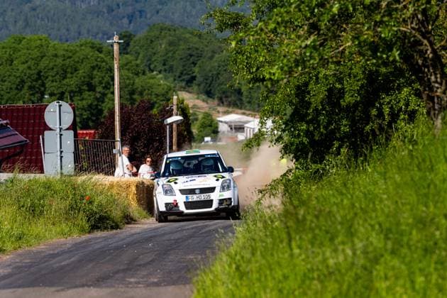 30 05 2026, GER, Motorsport Rallyesport, Maenner Frauen, Saison 2026, 61 RSC Rallye Wartburg RSC Rallye Super Cup powered by Carunion org MC Eisenach DJOLEFF, Christian DEU MEYER, Alexander DEU Suzuki Swift Sport On Saturday afternoon, the drivers entered the last special stage Flachsgrund powered by Formella Bau GmbH 99817 Eisenach Festplatz Spicke Thüringen Germany