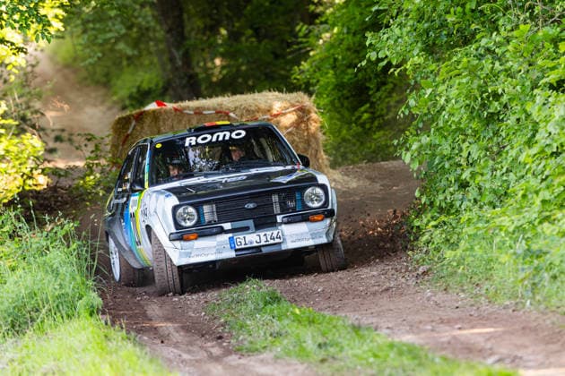 30 05 2026, GER, Motorsport Rallyesport, Maenner Frauen, Saison 2026, 61 RSC Rallye Wartburg RSC Rallye Super Cup powered by Carunion org MC Eisenach MSC Horlofftal e V JAEGER, Florian DEU WEIL, Jochen DEU Ford Escort MK 2 Expertenverbund 360 Grad On Saturday afternoon, the drivers entered the last special stage Flachsgrund powered by Formella Bau GmbH 99817 Eisenach Festplatz Spicke Thüringen Germany