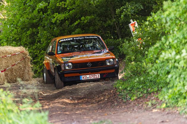 30 05 2026, GER, Motorsport Rallyesport, Maenner Frauen, Saison 2026, 61 RSC Rallye Wartburg RSC Rallye Super Cup powered by Carunion org MC Eisenach MSC Gefrees Fichtelgebirge e V BOEHM, Stefan DEU BOEHM, Sandra DEU Opel Kadett C GT E On Saturday afternoon, the drivers entered the last special stage Flachsgrund powered by Formella Bau GmbH 99817 Eisenach Festplatz Spicke Thüringen Germany