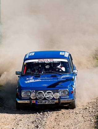 30 05 2026, GER, Motorsport Rallyesport, Maenner Frauen, Saison 2026, 61 RSC Rallye Wartburg RSC Rallye Super Cup powered by Carunion org MC Eisenach MC Eisenach e V im ADAC FORMELLA, Andreas DEU RIEMER, Sascha DEU Wartburg 353 On Saturday afternoon, the drivers entered the last special stage Flachsgrund powered by Formella Bau GmbH 99817 Eisenach Festplatz Spicke Thüringen Germany