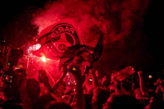 Paris supporters celebrate PSG s victory in 2026 Champions League on Champs-Elysees, on May 30, 2026. - 30 05 2026 - France Paris -  AntoninxBuratx xLexPictorium LePictorium_0335126