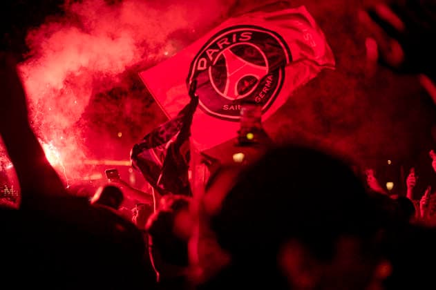 Paris supporters celebrate PSG s victory in 2026 Champions League on Champs-Elysees, on May 30, 2026. - 30 05 2026 - France Paris -  AntoninxBuratx xLexPictorium LePictorium_0335127