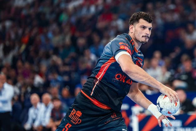 30 05 2026, xIAJx, Handball, EHF European League WINAMAX Finals, 1 Semi-final, Montpellier HB THW Kiel, Barclays Arena Kyllian Villeminot Montpellier HB, 5 Germany