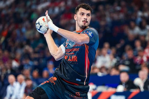 30 05 2026, xIAJx, Handball, EHF European League WINAMAX Finals, 1 Semi-final, Montpellier HB THW Kiel, Barclays Arena Kyllian Villeminot Montpellier HB, 5 Germany