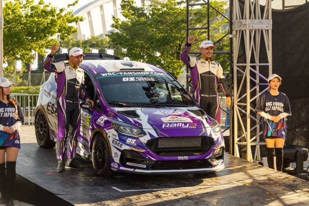 AUTO - WRC, Motorsport Rallye, WM - RALLY JAPAN 2026 ROSSI Ghjuvanni, Ford Fiesta, portrait, podium, portrait during the 2026 Rally Japan, 7th round of the 2026 FIA WRC World Rally Car Championship, from May 28 to 30, 2026 at Toyota, Aichi, Japan - ToyotaJapan Copyright: xNikosxKatikisx
