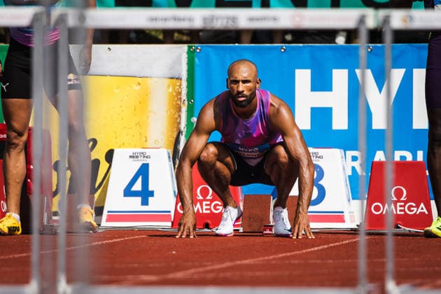 51 Hypomeeting, Goetzis AT , 31 05 2026 GOETZIS, SWITZERLAND MAY 31 Damian WARNER of Canada prepares for the 110 m hurdles of the mens decathlon at the 51 Hypomeeting, Goetzis AT on May 31, 2026 in Goetzis, Switzerland Copyright: xBEAUTIFULxSPORTS UlfxSchillerx