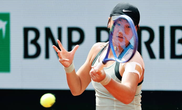 TENNIS - French Open 2026 PARIS,FRANCE,31.MAY.26 - TENNIS - WTA, Tennis Damen Tour, French Open, Roland Garros, Grand Slam. Image shows Xiyu Wang (CHN).  GEPAxpictures xMatthiasxHauer