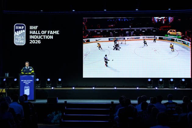 260531 Niklas Kronwall during the IIHF Hall of Fame Ceremony on May 31, 2026 in Zurich Photo Jesper Zerman BILDBYRAN kod JZ JZ0740 ishockey ice hockey iihf hall of fame ceremony ceremony bbeng  Copyright: JESPERxZERMAN BB260531JZ002