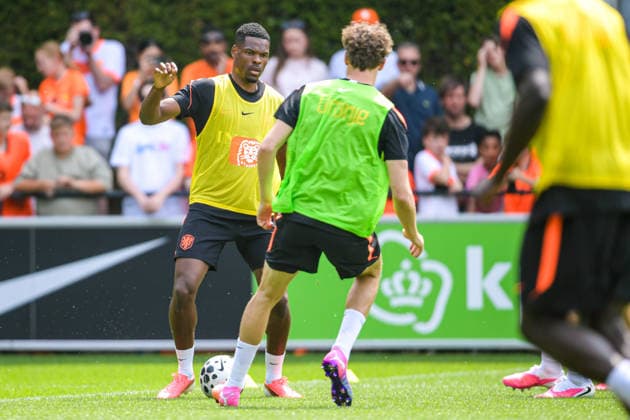 2026-05-31 - Dutch Squad Training ZEIST, NETHERLANDS - MAY 31: Denzel Dumfries of the Netherlands squad during a training during a Dutch Squad Training at KNVB Campus on May 31, 2026 in Zeist, Netherlands. Zeist KNVB Campus Netherlands Content not available for redistribution in The Netherlands directly or indirectly through any third parties. Copyright: xDennisxBresserx
