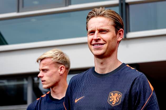 ZEIST Netherlands player Frenkie de Jong during Dutch National Team training at the KNVB Campus on March 22, 2026 in Zeist, the Netherlands Photo by DeFodi Images
