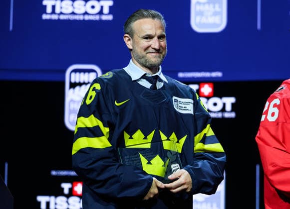 260531 Niklas Kronwall during the IIHF Hall of Fame Ceremony on May 31, 2026 in Zurich Photo Jesper Zerman BILDBYRAN kod JZ JZ0740 ishockey ice hockey iihf hall of fame ceremony ceremony bbeng  Copyright: JESPERxZERMAN BB260531JZ011