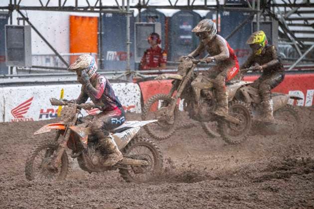 MXGP of Teutschenthal 2026 Teutschenthal, Germany 31 May 2026 In the picture from left Owens Liam KTM AUS MA Cat Moto Bauerschmidt KTM Teutschenthal Motocross Track Talkessel Sachsen Anhalt Germany